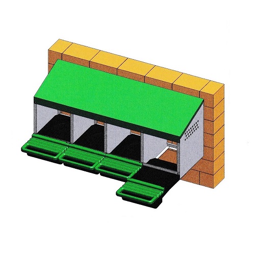 Cuibar gaini cu colector de oua Demetra DH-04_3